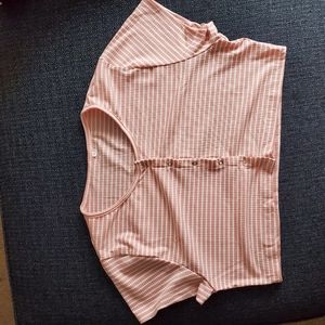 Crop top button down